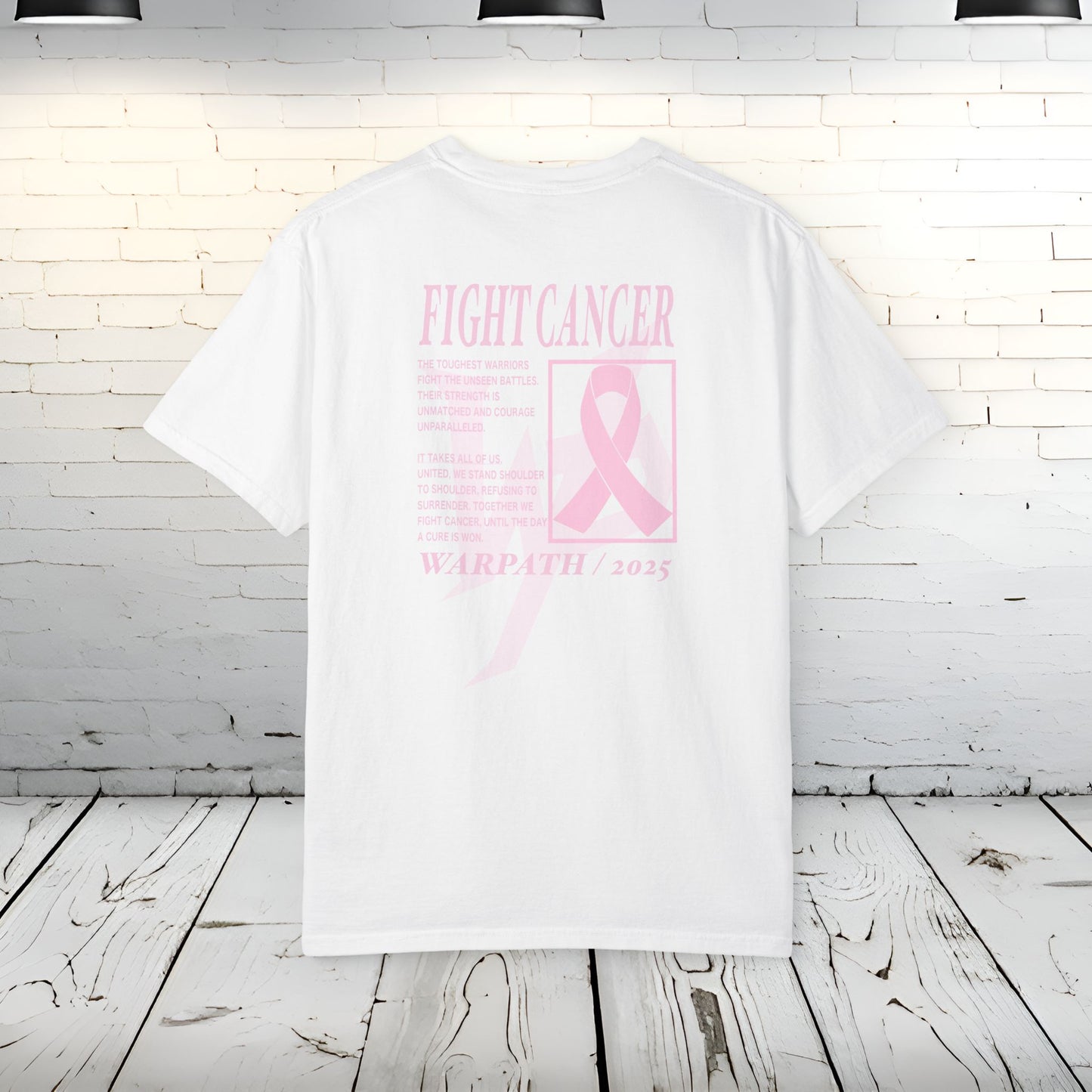 FIGHT CANCER White Comfort Tee